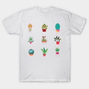 Plants And Succulents Design Sticker Pack T-Shirt